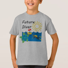 Framtida dykardesign - barnens grundläggande T-Shi T Shirt