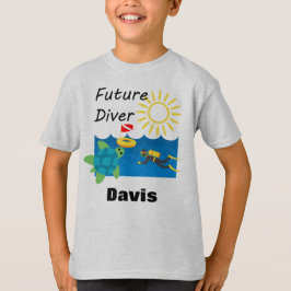 Framtida dykardesign - barnens grundläggande T-Shi T Shirt