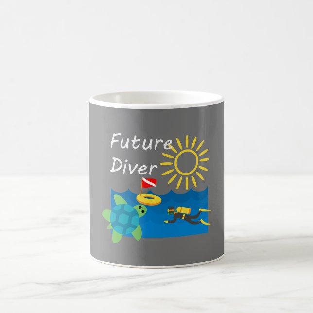 Framtida dykardesign - klassisk Mugg (Center)
