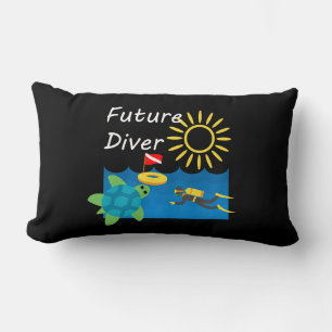 Framtida dykardesign - Ljusstreck 13 x 21 tum Lumbarkudde