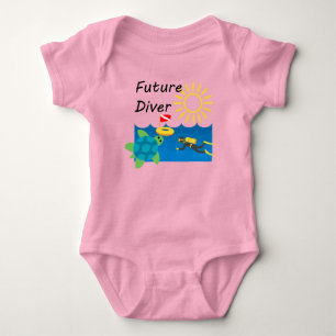 Framtida dykare design - Baby Jersey Bodykostym T Shirt