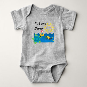 Framtida dykare design - Baby Jersey Bodykostym T Shirt