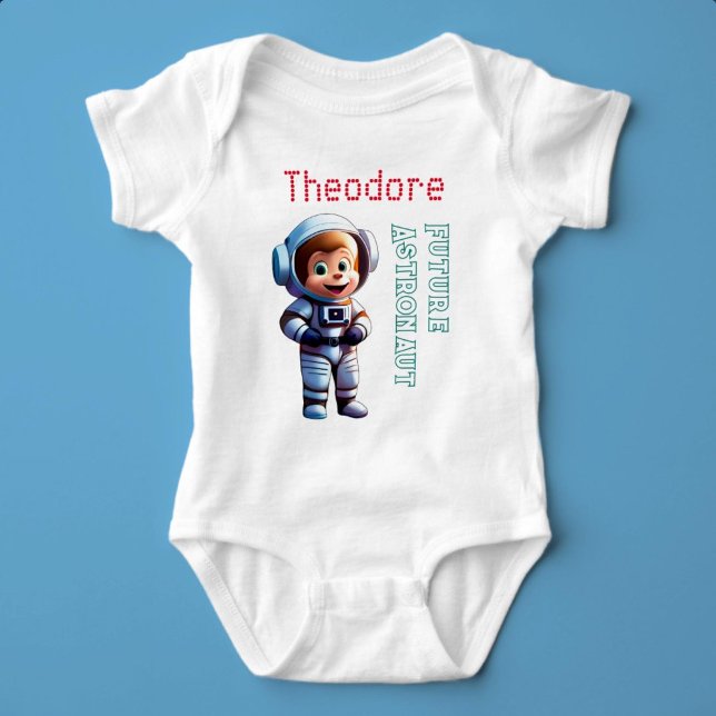 framtida eget namn för astronaut t shirt (Future Astronaut)