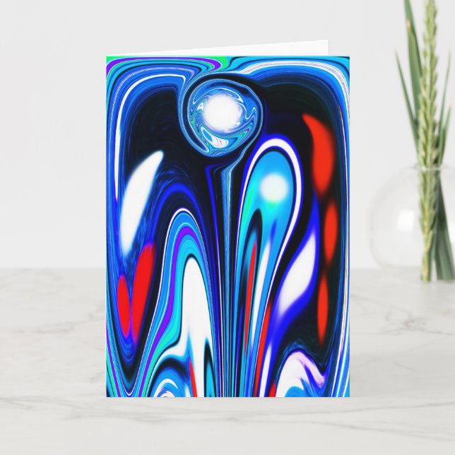 Framtida element konst helgkort (Framsida)