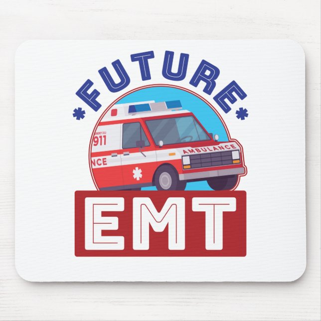 Framtida EMT Sjukvårdare Ambulance Driver Musmatta (Framsidan)