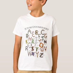 Framtida entomolog Kryp Älskare Alphabet INSEK T Shirt