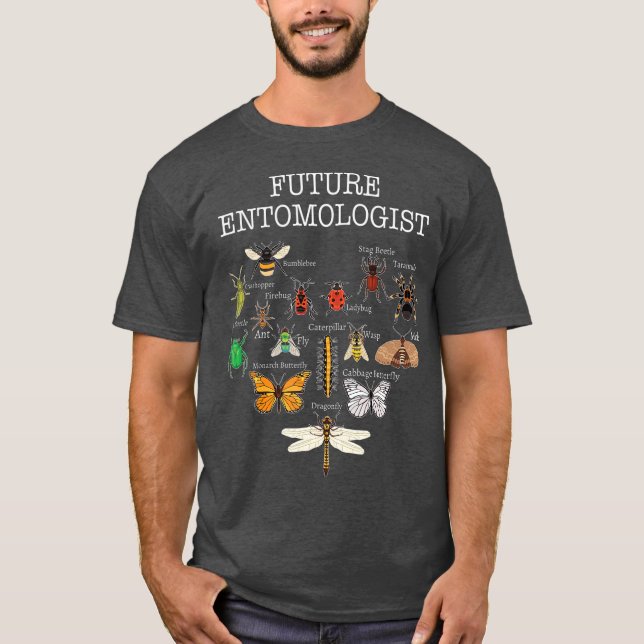 Framtida entomologer av Insektra Kryp T Shirt (Framsida)