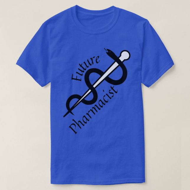 Framtida farmaceuter, lustig manar-gåva, kvinnogåv t shirt (Design framsida)