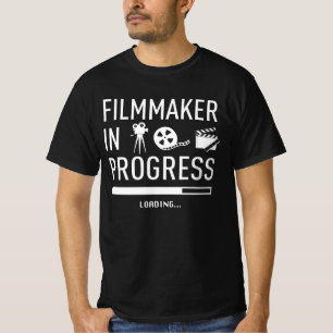 Framtida filmmakare under arbete - Film Student T Shirt