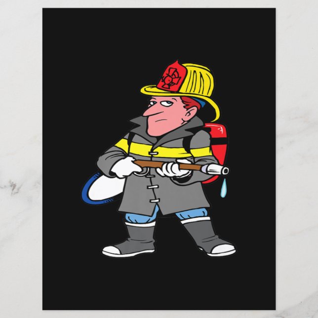 Framtida Firefighter Hose Jacka & Helmet Rädding (Framsida)