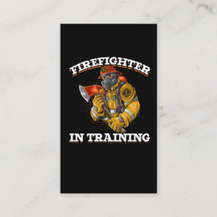Framtida Fireman Coola Boys och Girls Firefighter Visitkort