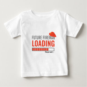 Framtida Fireman Loading Cute Funny Personlig Boy T Shirt