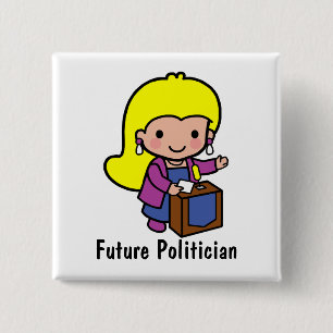 Framtida flicka Politikar / Talare Knapp