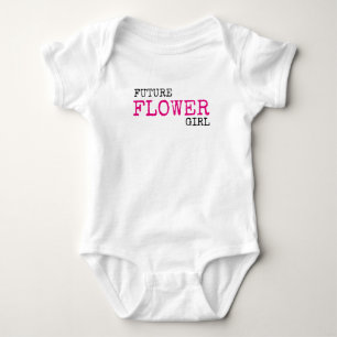 Framtida Flower Girl Bröllop Baby Bodykostdräkt Tee Shirt