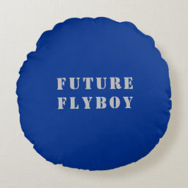 Framtida Flyboy-militär Rund Kudde