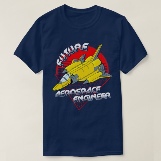 Framtida flyg- och rymdteknik Ingenjör raketteknik T Shirt (Design framsida)