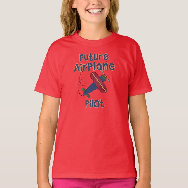 Framtida flygplanspilot tee shirt (Framsida)