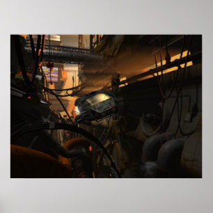 Framtida förband - cyberpunk poster