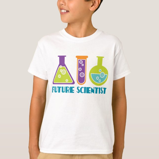 Framtida forskare Cute Kids Lab Tee Shirt (Framsida)