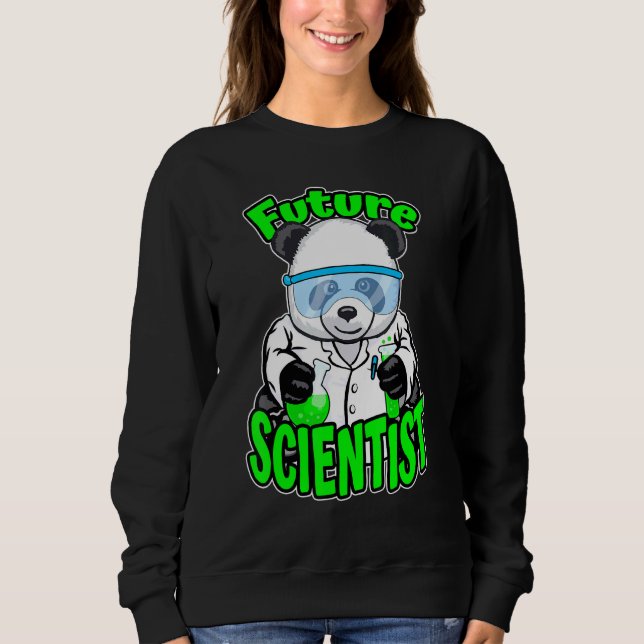 Framtida forskare Cute Panda Bear Stem Science Gee T Shirt (Framsida)