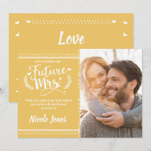 FRAMTIDA foto för FRU Gulna Guld vitmöhippa Inbjudningar