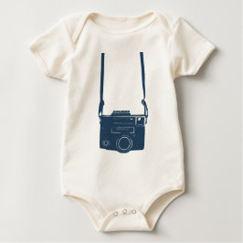 Framtida fotokamera med småbarn, organisk besättni t-shirt