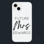 Framtida fru Anpassningsbar efternamn Bride to be<br><div class="desc">Det här är ett framtida fru Anpassningsbar,  efternamn Bride,  som ska vara Fiancé iPhone Telefonväska!</div>