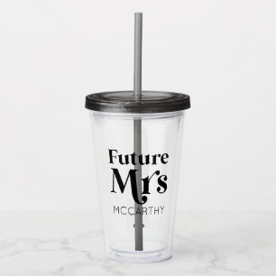 Framtida fru Anpassningsbar efternamn Bride to be Take Away Mugg