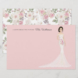 Framtida fru Bride Tack Stationery Brevpapper