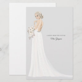Framtida fru Bride Tack Stationery Brevpapper