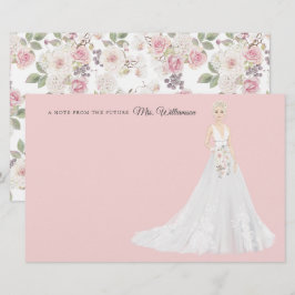 Framtida fru Bride Tack Stationery Brevpapper