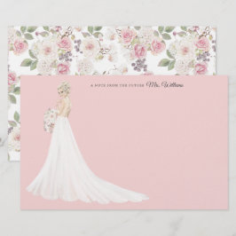 Framtida fru Bride Tack Stationery Brevpapper