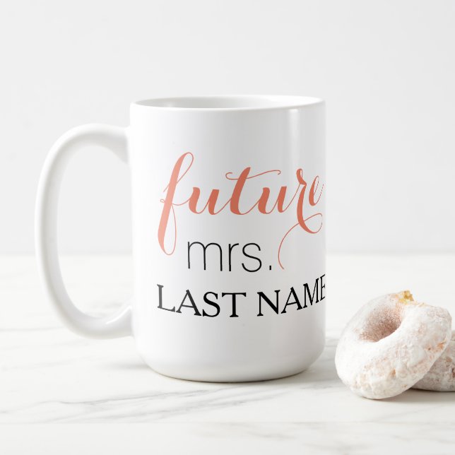 Framtida Fru Kaffe Råna Kaffemugg (Med munk)