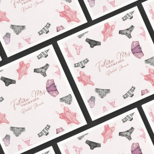Framtida fru Lingerie-Möhippan Papper Pappersservett
