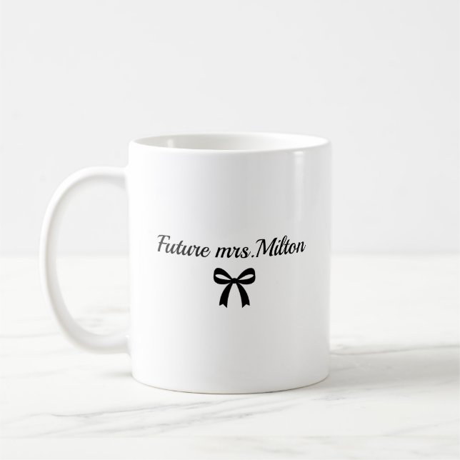 Framtida fru Mug Present till bruden Kaffemugg (Vänster)