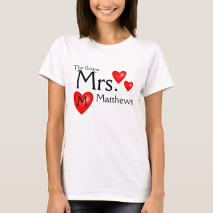 Framtida fru Namn Bride Bröllop Shirt T-shirt
