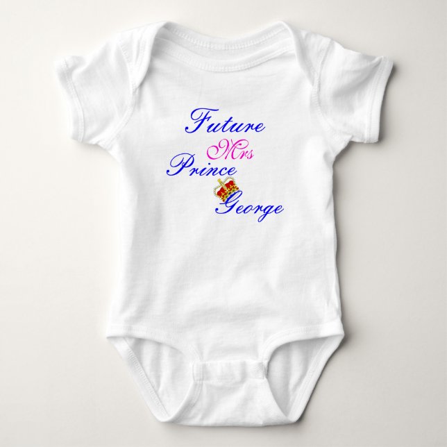 framtida fru prince george baby tshirt t-shirt (Framsida)