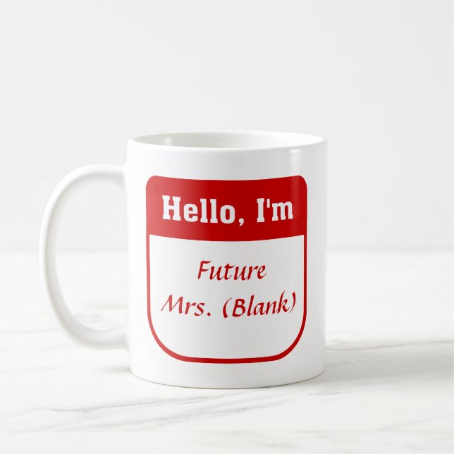 Framtida Fru Råna - personlig Kaffemugg (Vänster)