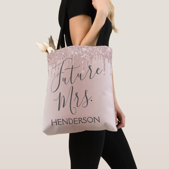 Framtida fru Ro Guld, Gnistra för  Rosa i Glitter Tygkasse (Närbild)
