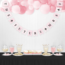 Framtida fru Rosa Rand Fransk Möhippa Vimplar