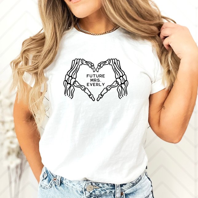 Framtida fru Women Shirts Gothic Skeleton Händer T Shirt (Skapare uppladdad)