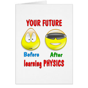 Framtida fysik hälsningskort