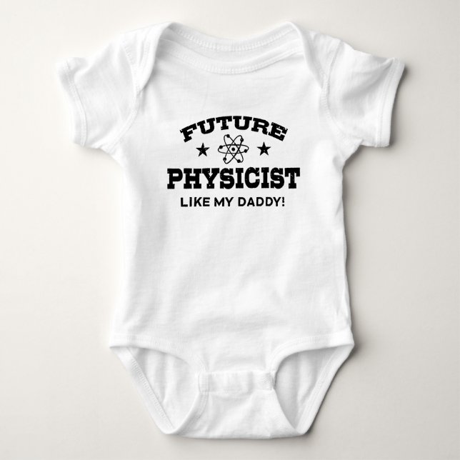 Framtida fysiker som min pappa t-shirt (Framsida)