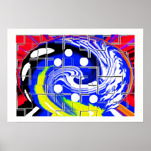 Framtida galaxy karta poster