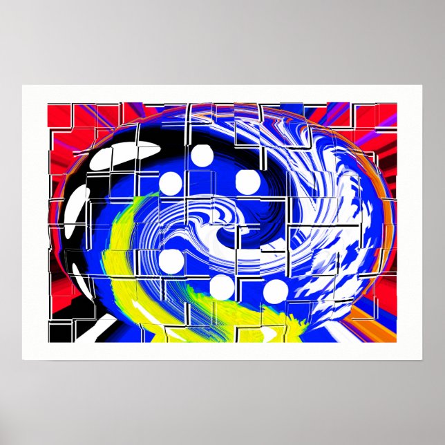 Framtida galaxy karta poster (Framsidan)