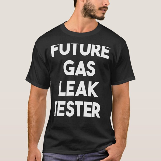 Framtida gasläcktester t shirt (Framsida)