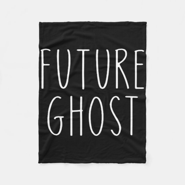 Framtida Ghost Diy Halloween Costume Fleecefilt (Framsidan)