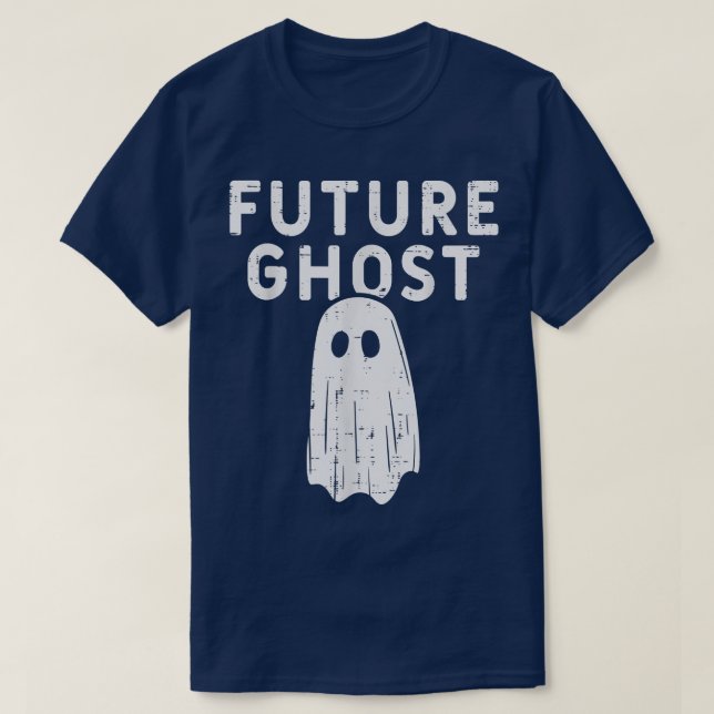 Framtida Ghost Funny Happy halloween Costume T Shirt (Design framsida)