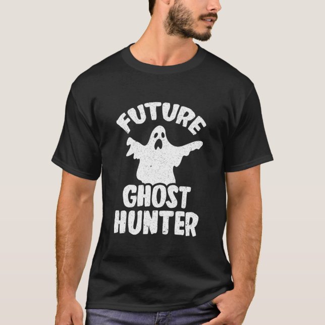 Framtida Ghost Hunter Kids Ghost Hunting T Shirt (Framsida)