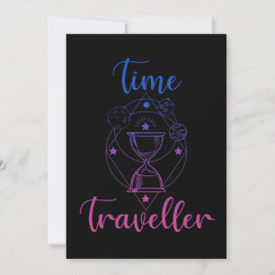 Framtida Gi för Time Traveler Space Science fictio Inbjudningar